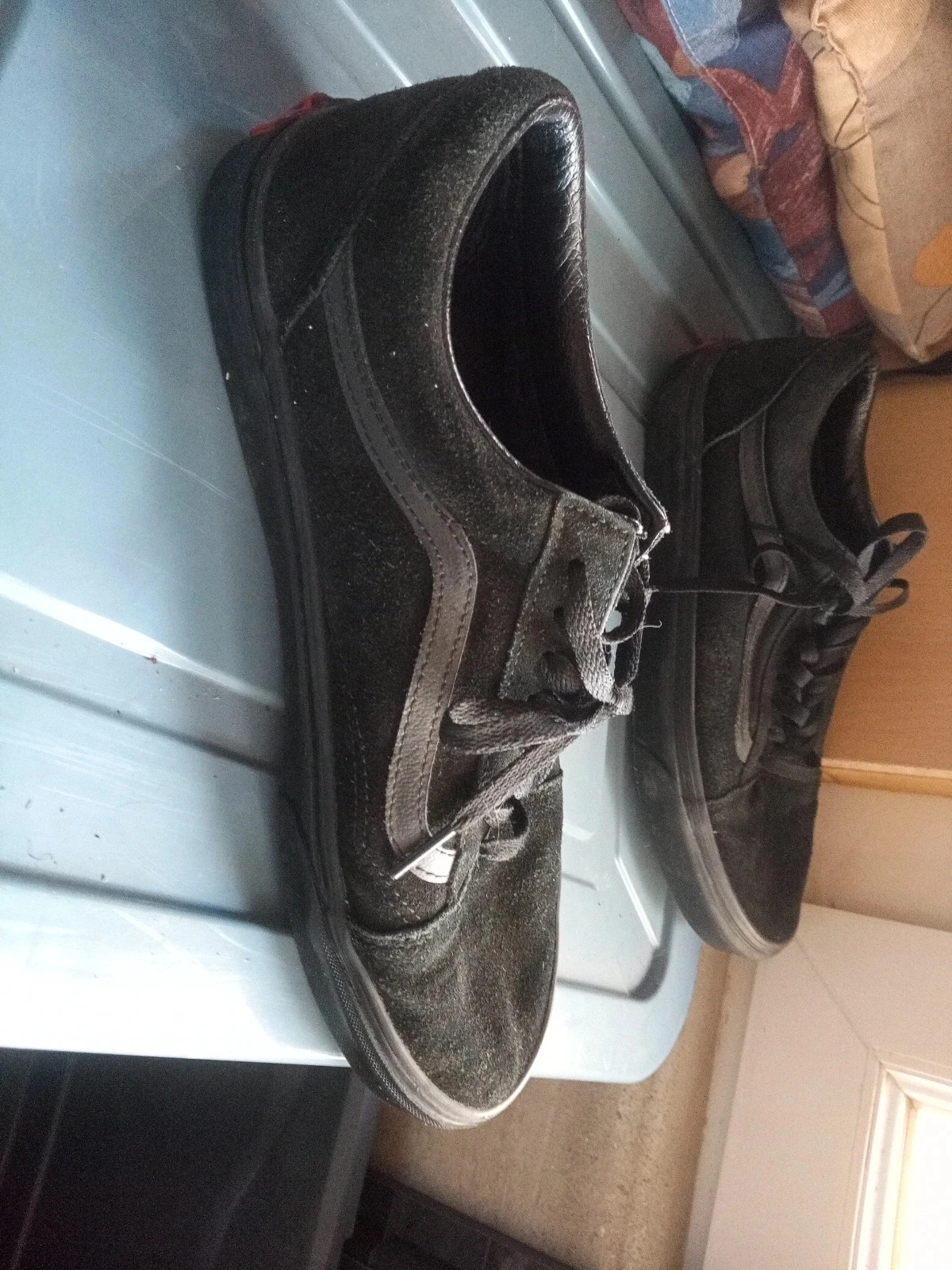 Zapatillas Vans Old Skool Suede – Todas Negras Triple Black Talla 44 – photo 10